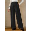 imageArachampampCloz Womens WrinkleFree Pleated Business Wide Leg Pants Fall 2025Black