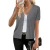 imageArachampampCloz Womens Wool Blend Business Casual Cardigan Sweaters 2025Dark Gray