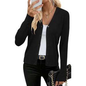 imageArachampampCloz Womens Wool Blend Business Casual Cardigan Sweaters 2025Ablack