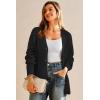 imageArachampampCloz Womens Mohair Wool Blend Fall Chunky Business Cardigan Sweaters 2025Black