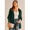 imageArachampampCloz Womens Mohair Wool Blend Fall Chunky Business Cardigan Sweaters 2025Dark Green