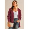 imageArachampampCloz Womens Mohair Wool Blend Fall Chunky Business Cardigan Sweaters 2025Red