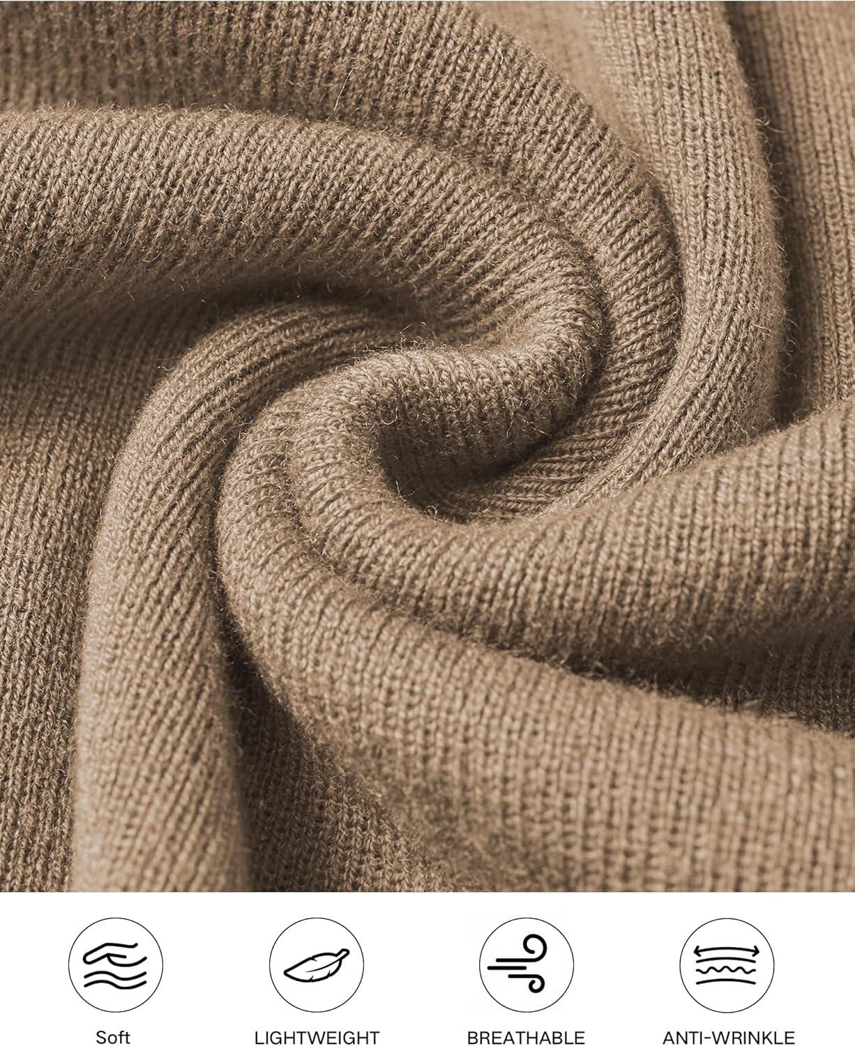 imageArachampampCloz Womens Wool Blend SideButton Slit Fall Casual Trendy Sweater Tanks 2025Camel