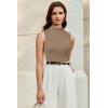imageArachampampCloz Womens Wool Blend Sweater Soft Turtleneck AllSeason Casual Tank 2025Camel