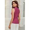 imageArachampampCloz Womens Wool Blend Sweater Soft Turtleneck AllSeason Casual Tank 2025Rose Red