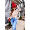 imageArachampampCloz Womens Soft Knit Sweater Fall Dressy Casual Pullover TopsAdeep Apricot
