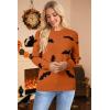 imageArachampampCloz Womens Soft Knit Sweater Fall Dressy Casual Pullover TopsHalloween02
