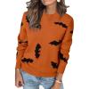 imageArachampampCloz Womens Soft Knit Sweater Fall Dressy Casual Pullover TopsHalloween02