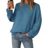 imageArachampampCloz Womens Wool Blend Oversized Sweaters Crewneck Casual Fall Outfits Fashion TopsBlue
