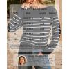 imageArachampampCloz Womens Wool Blend Striped Boat Neck Fall Dressy Casual Sweater Tops 2025Black and White