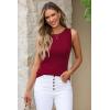 imageArachampampCloz Womens Wool Blend Sweaters Non See Through AllSeason Business Casual Tank 2025Burgundy Red