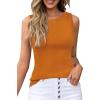 imageArachampampCloz Womens Wool Blend Sweaters Non See Through AllSeason Business Casual Tank 2025Light Caramel