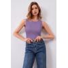imageArachampampCloz Womens Wool Blend Sweaters Non See Through AllSeason Business Casual Tank 2025Lilac Purple