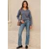 imageArachampampCloz Womens Wool Blend V Neck Fall Business Casual Sweater Tops 2025Dark Grey