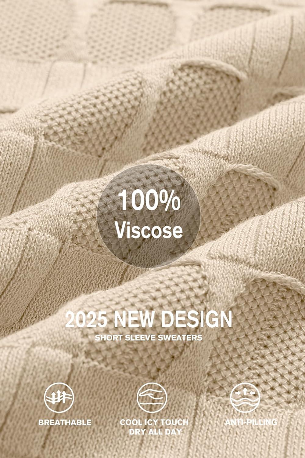 imageArachampampCloz Womens Summer Fall Lightweight Tops Short Sleeve Dressy BlouseApricot and Dark Red