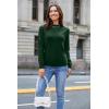 imageArachampampCloz 2024 Fall Sweaters Long Puff Sleeve Tops Crew Neck Special Dots Trendy Casual Lightweight Pullover Clothes OutfitsGreen