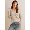 imageArachampampCloz Womens Wool Blend Fall Sweaters Business Casual OutfitsCableapricot