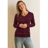 imageArachampampCloz Womens Wool Blend Fall Sweaters Business Casual OutfitsCablewine Red