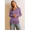 imageArachampampCloz Womens Wool Blend Fall Sweaters Business Casual OutfitsPurple