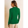 imageArachampampCloz Womens Wool Blend Fall Sweaters Mock Neck Business Casual OutfitsGreen