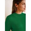 imageArachampampCloz Womens Wool Blend Fall Sweaters Mock Neck Business Casual OutfitsGreen