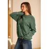 imageArachampampCloz Womens Wool Blend Embroidery Floral Oversized Fit Sweater Trendy 2025Green