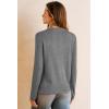 imageArachampampCloz Womens Wool Blended 2025 Fall Cardigan Sweaters Lightweight Long Sleeve Business Casual Outfits TopDark Gray