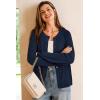imageArachampampCloz Womens Wool Blended 2025 Fall Cardigan Sweaters Lightweight Long Sleeve Business Casual Outfits TopNavy