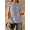 imageArachampampCloz Womens Cozy Cotton Fringe Cable Knit Western Outfits Fall Sweater Vests 2025Blue Heather