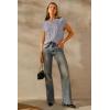 imageArachampampCloz Womens Cozy Cotton Fringe Cable Knit Western Outfits Fall Sweater Vests 2025Blue Heather