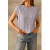 imageArachampampCloz Womens Cozy Cotton Fringe Cable Knit Western Outfits Fall Sweater Vests 2025Brown and White Heather