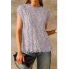 imageArachampampCloz Womens Cozy Cotton Fringe Cable Knit Western Outfits Fall Sweater Vests 2025Brown and White Heather