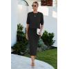 imageArachampampCloz Womens Soft 2 Piece Sets Summer Crochet Top and Midi Slit Skirt Outfits 2025Black