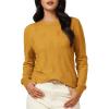 imageArachampampCloz Womens Soft Knit Sweater Fall Dressy Casual Pullover TopsAyellow