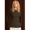 imageArachampampCloz Womens Wool Blend Classic Crew Neck Casual Fall SweatersDark Brown