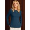 imageArachampampCloz Womens Wool Blend Classic Crew Neck Casual Fall SweatersIndigo Blue