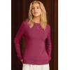 imageArachampampCloz Womens Wool Blend Classic Crew Neck Casual Fall SweatersRaspberry Pink