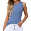 imageArachampampCloz Womens Wool Blend Sweaters Non See Through AllSeason Business Casual Tank 2025Cblue
