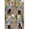 imageArachampampCloz 2 Pack Womens Sweaters 2024 Lightweight Soft V Neck Long Sleeve Fall Tops Fashion Clothes Casual Shirts PulloverBlackgrey