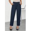 imageArachampampCloz Womens Stretch WrinkleFree Comfort Ankle Work Pants Fall 2025Navy