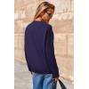 imageArachampampCloz Womens Wool Blend Cable Knit Fall Winter Chunky Oversized Sweaters 2025Navy