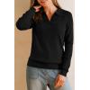imageArachampampCloz Womens Wool Blend Collared Fall Pullover Sweaters Business Casual Outfits 2025Black