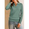 imageArachampampCloz Womens Wool Blend Collared Fall Pullover Sweaters Business Casual Outfits 2025Sage Green