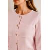 imageArachampampCloz Womens Wool Blend Sweater Blazers Business Casual Jacket with Pockets 2025Pink