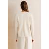 imageArachampampCloz Womens Wool Blend Sweater Blazers Business Casual Jacket with Pockets 2025White