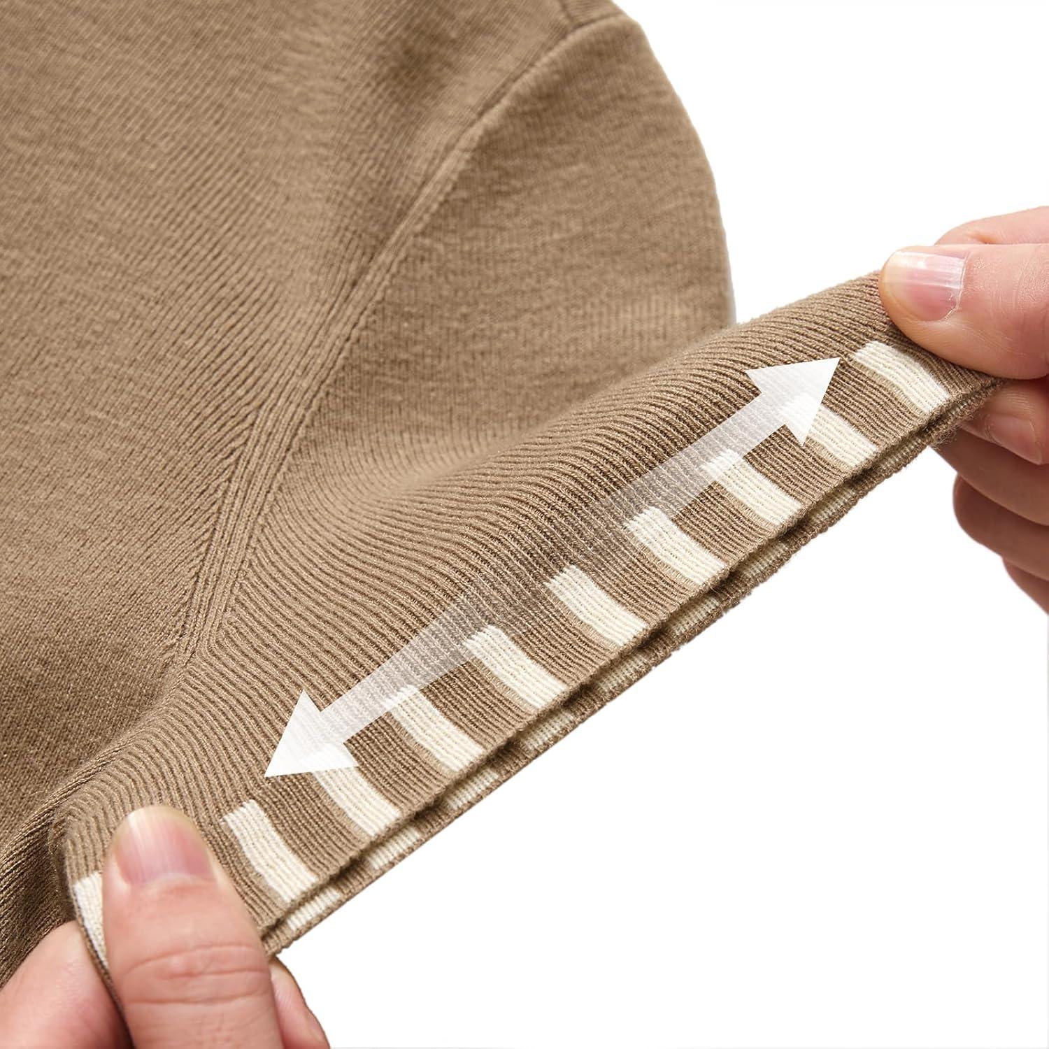 imageArachampampCloz Womens Wool Blend Business Casual Essential Fall Layering Pullover SweatersCamel025132