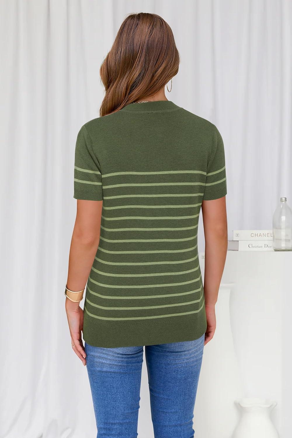 imageArachampampCloz Womens Wool Blend Business Casual Essential Fall Layering Pullover SweatersGrass Greenavocado Green