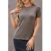 imageArachampampCloz Womens Wool Blend Business Casual Essential Fall Layering Pullover SweatersCoffee