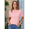 imageArachampampCloz Womens Wool Blend Business Casual Essential Fall Layering Pullover SweatersLight Pink