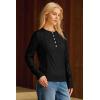 imageArachampampCloz Womens Comfy Cotton Blend Cable Knit Casual Sweaters 2025Black